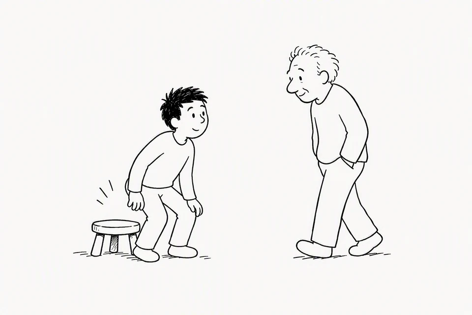 Bible illustration for Leviticus 19:32. A younger person gets up to greet an elder or offer the seat.