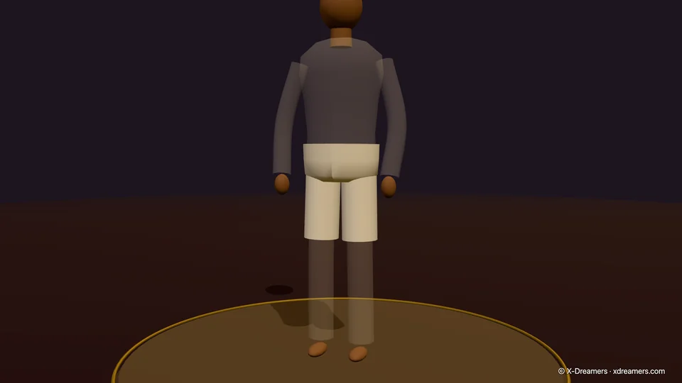 3D 实验室的这一站:洗身,然后穿上细麻布裤子